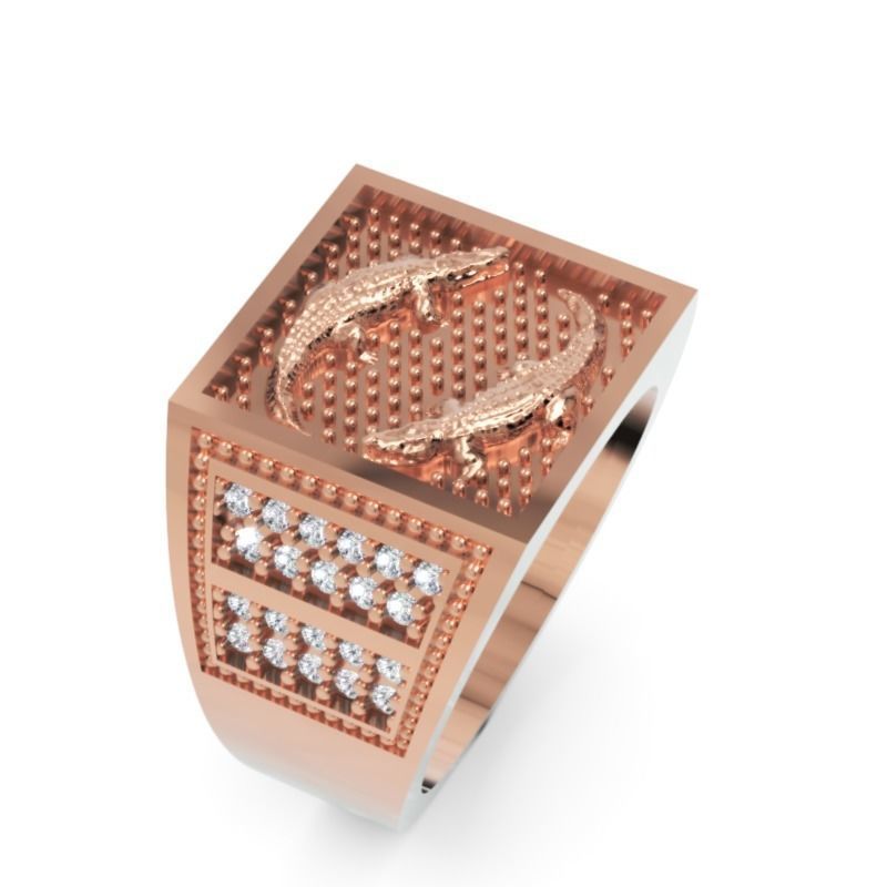 Men Diamond Ring 3D Printable Ornamental Jewelry Design 3D print model_5