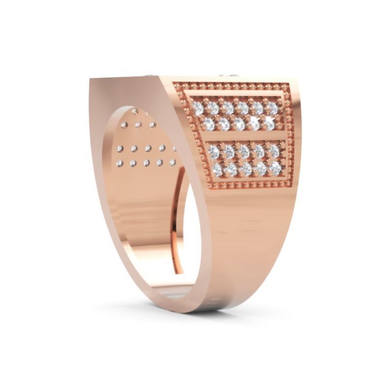 Men Diamond Ring 3D Printable Ornamental Jewelry Design 3D print model_4