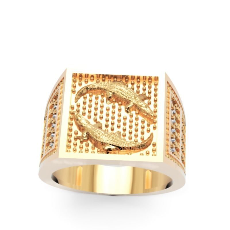 Men Diamond Ring 3D Printable Ornamental Jewelry Design 3D print model_3