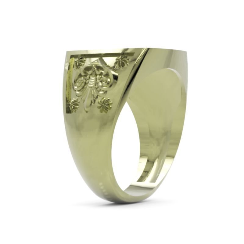 Men Ring 24  STL Jewelry Model for 3D Printing Project 3D print model_1