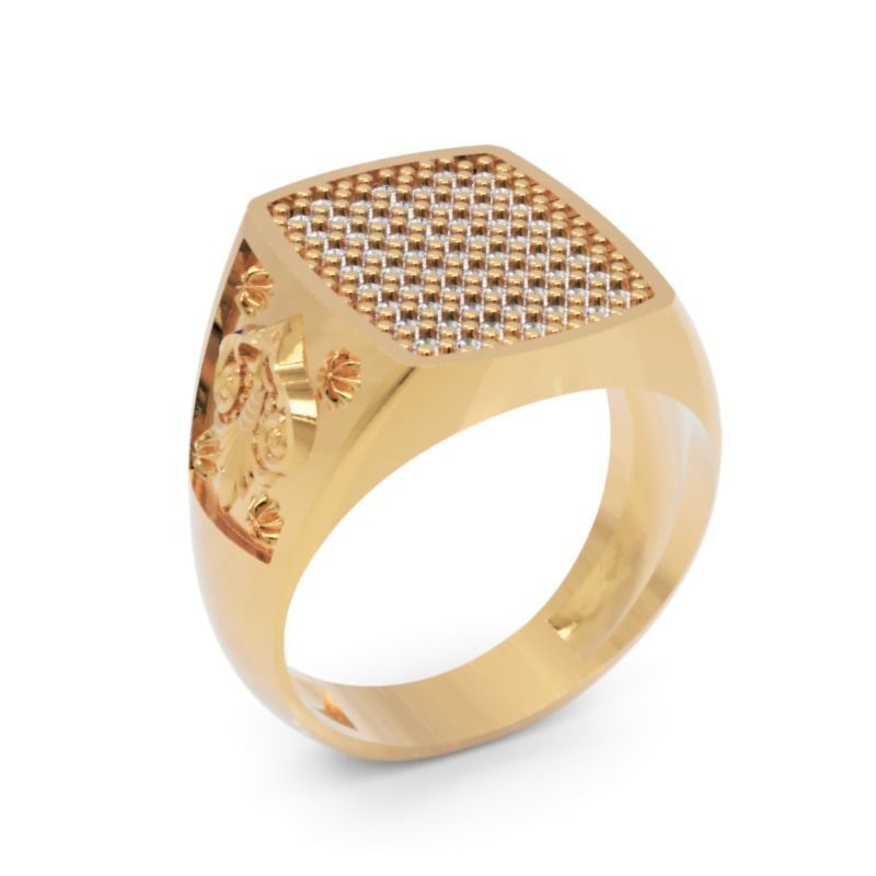 Men Ring 24  STL Jewelry Model for 3D Printing Project 3D print model_3