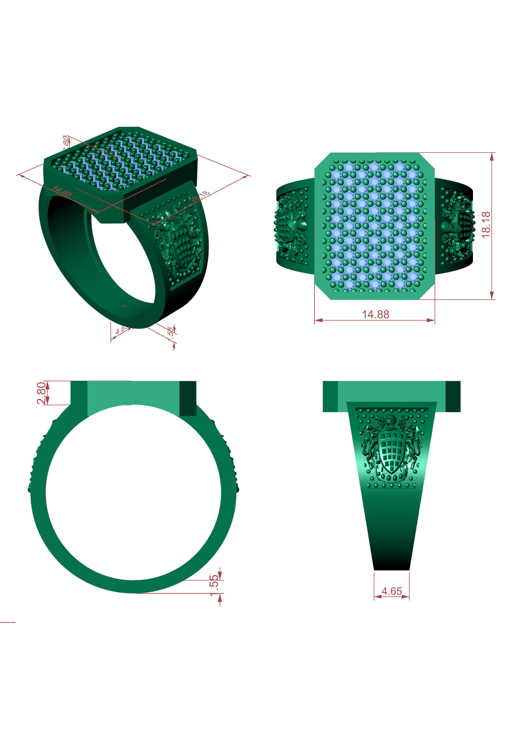 Men Ring 25 3D Printable Jewelry Model 3D print model_6