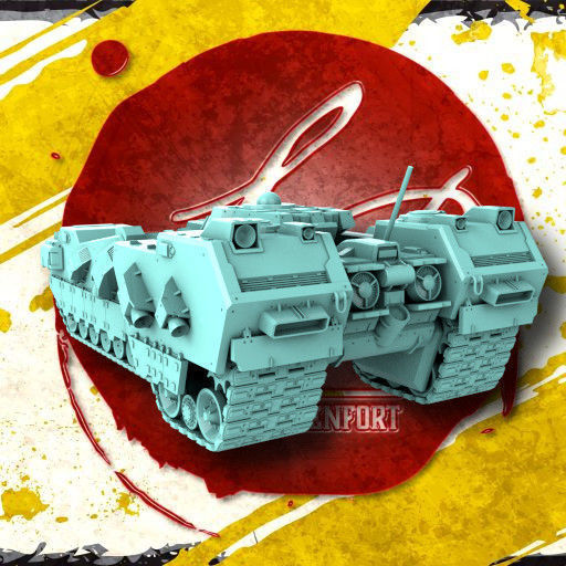 Core Battlesuit Tracked Legs 3D print model_3