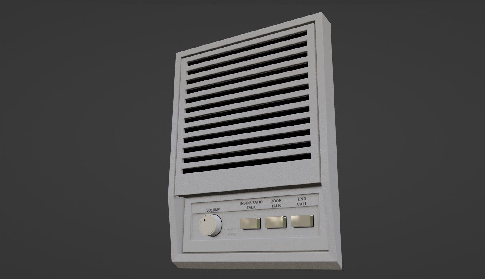 Intercom Low-poly 3D model_2