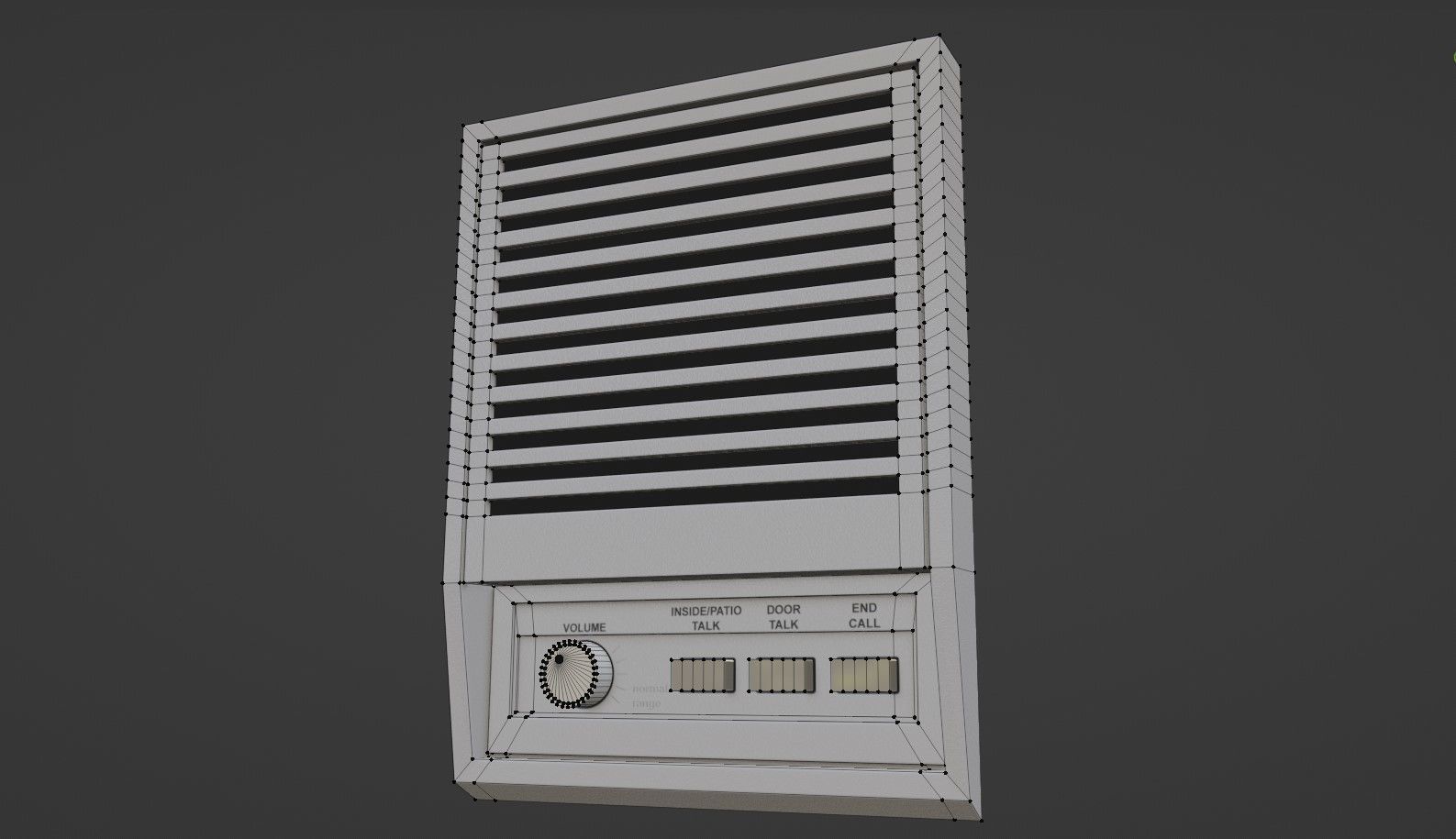 Intercom Low-poly 3D model_5