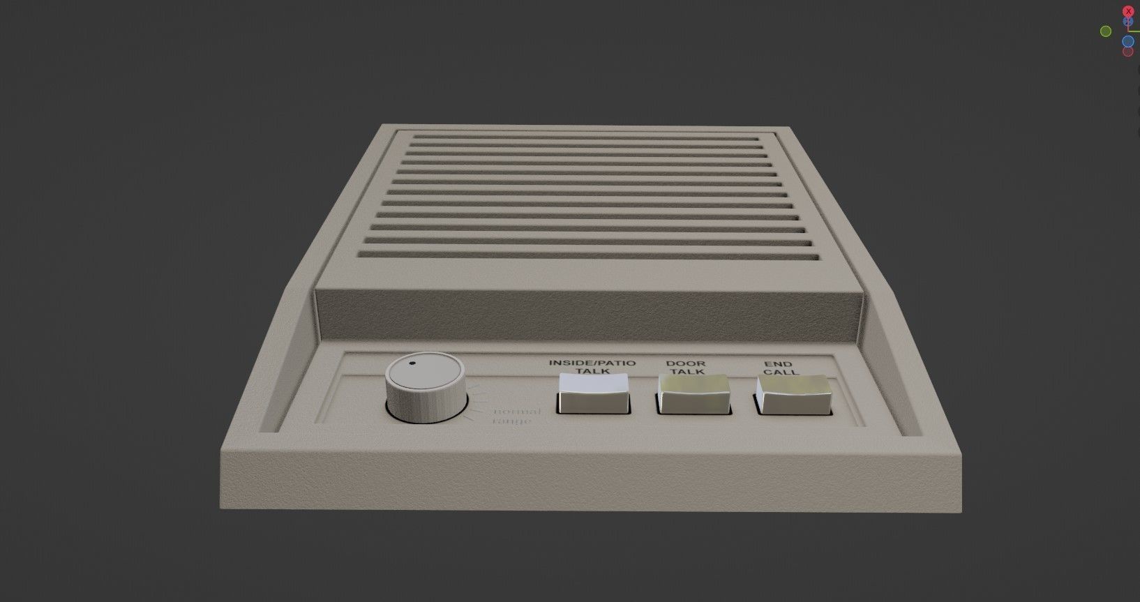 Intercom Low-poly 3D model_4