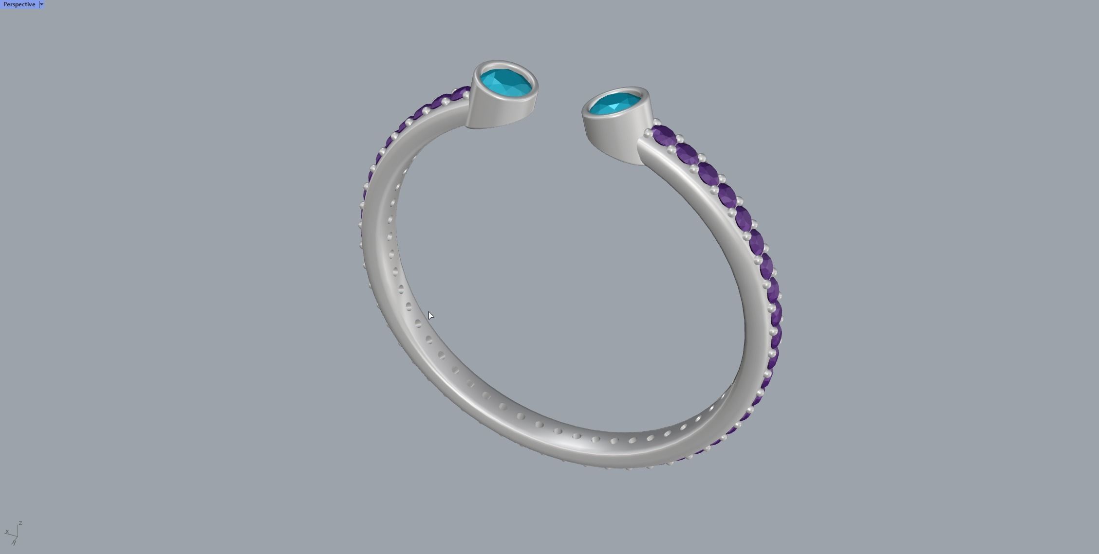 Two Lines Ring 3D print model_23