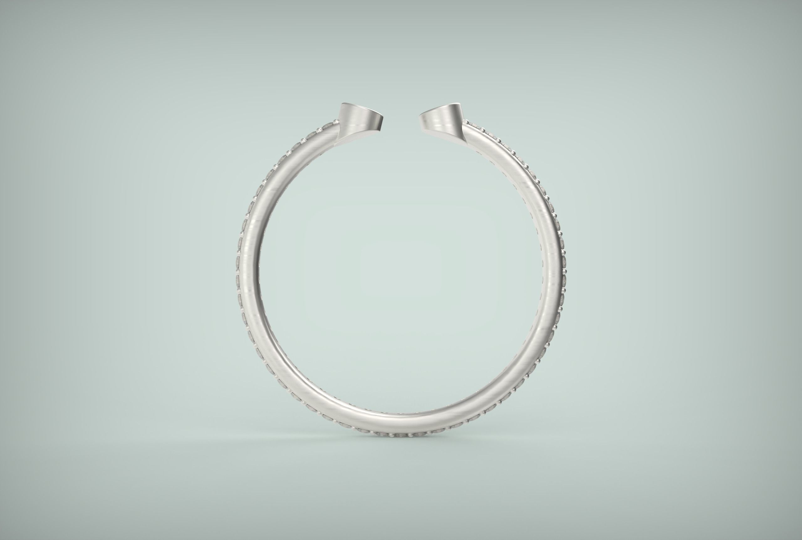 Two Lines Ring 3D print model_2