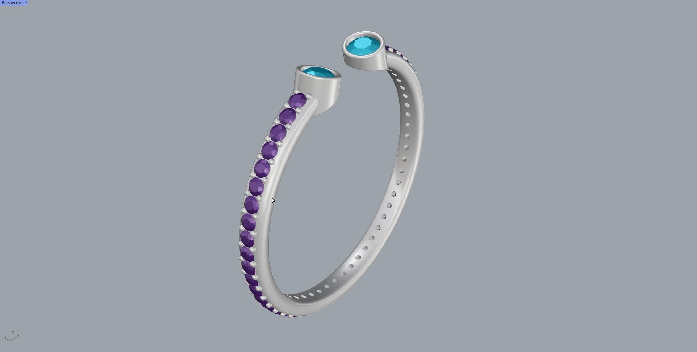 Two Lines Ring 3D print model_19