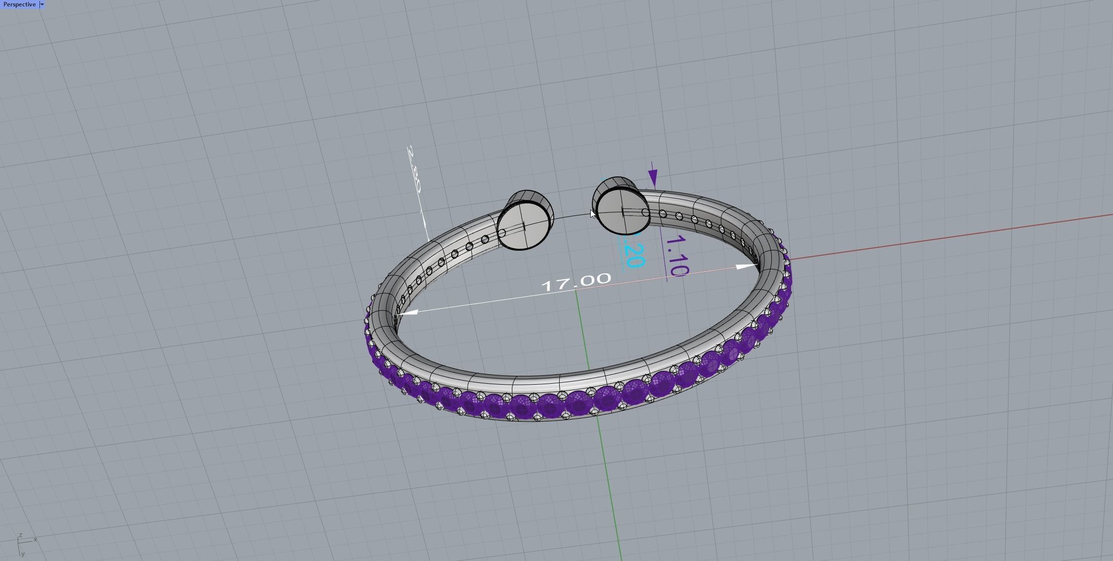Two Lines Ring 3D print model_11