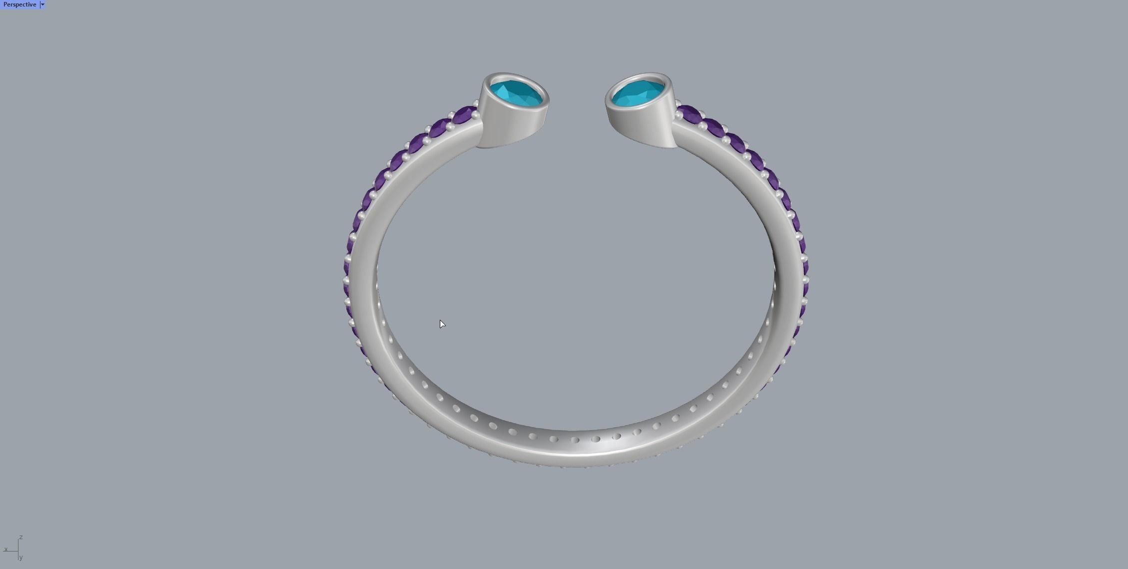 Two Lines Ring 3D print model_24