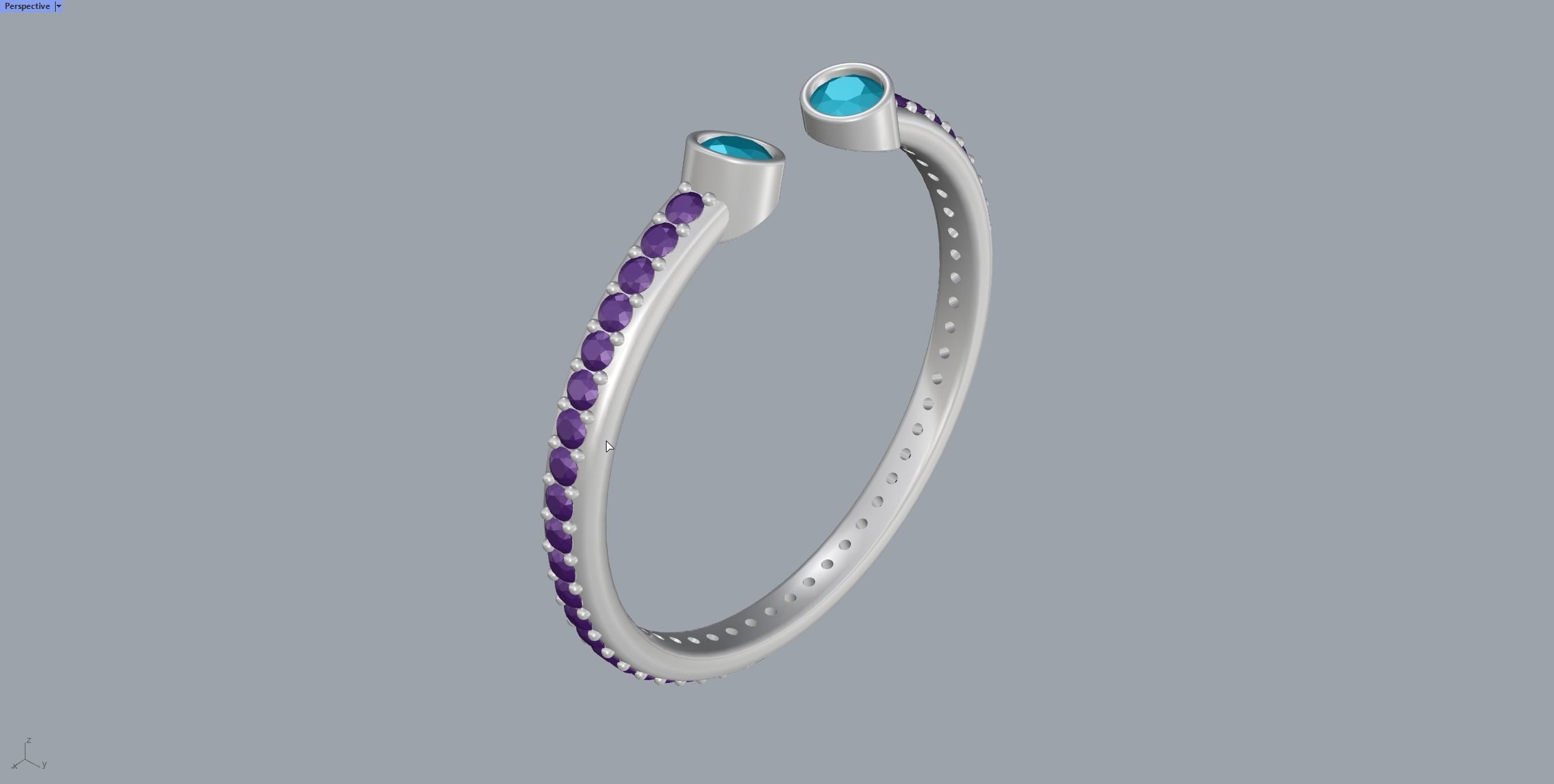 Two Lines Ring 3D print model_26