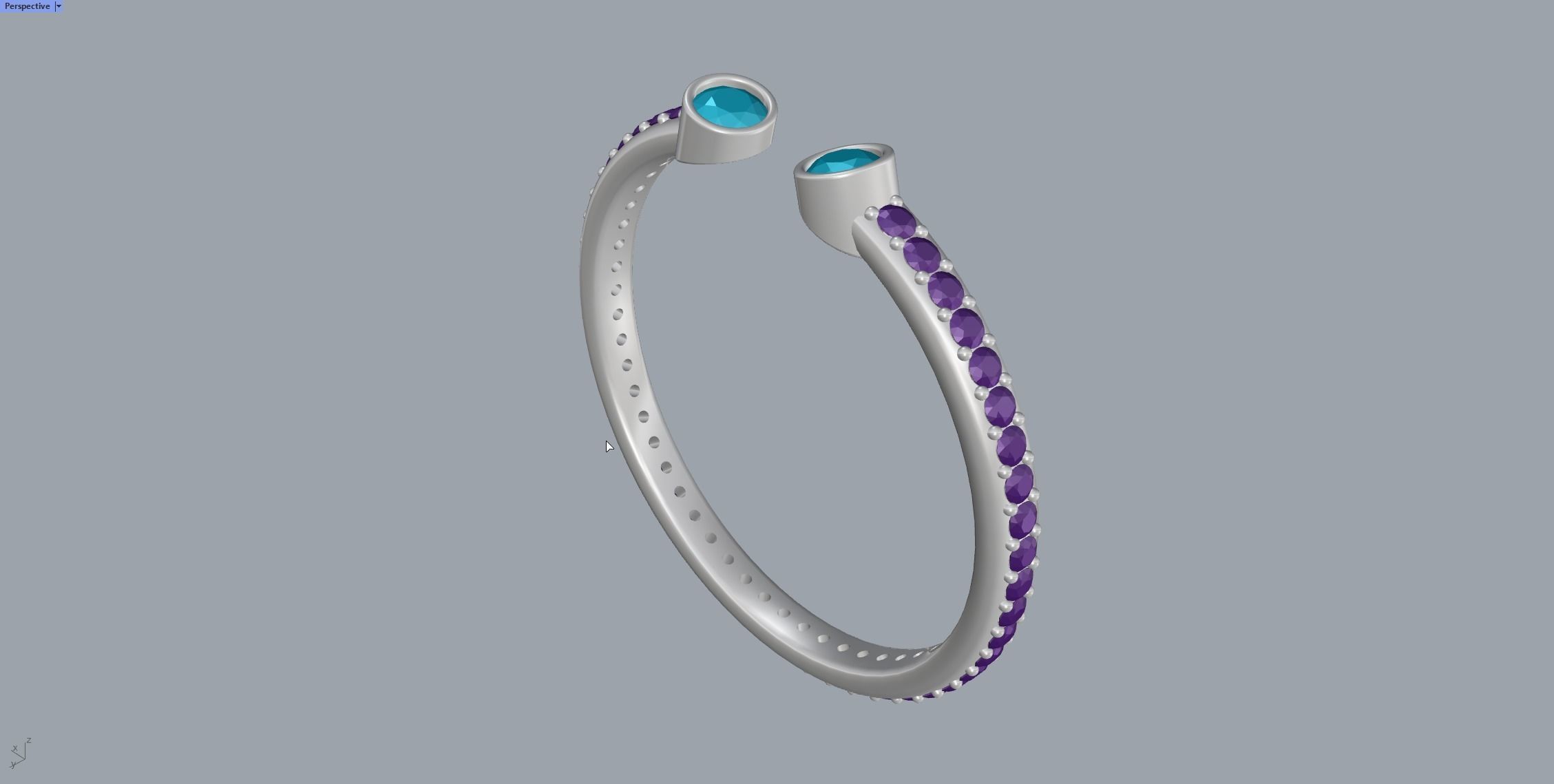 Two Lines Ring 3D print model_22