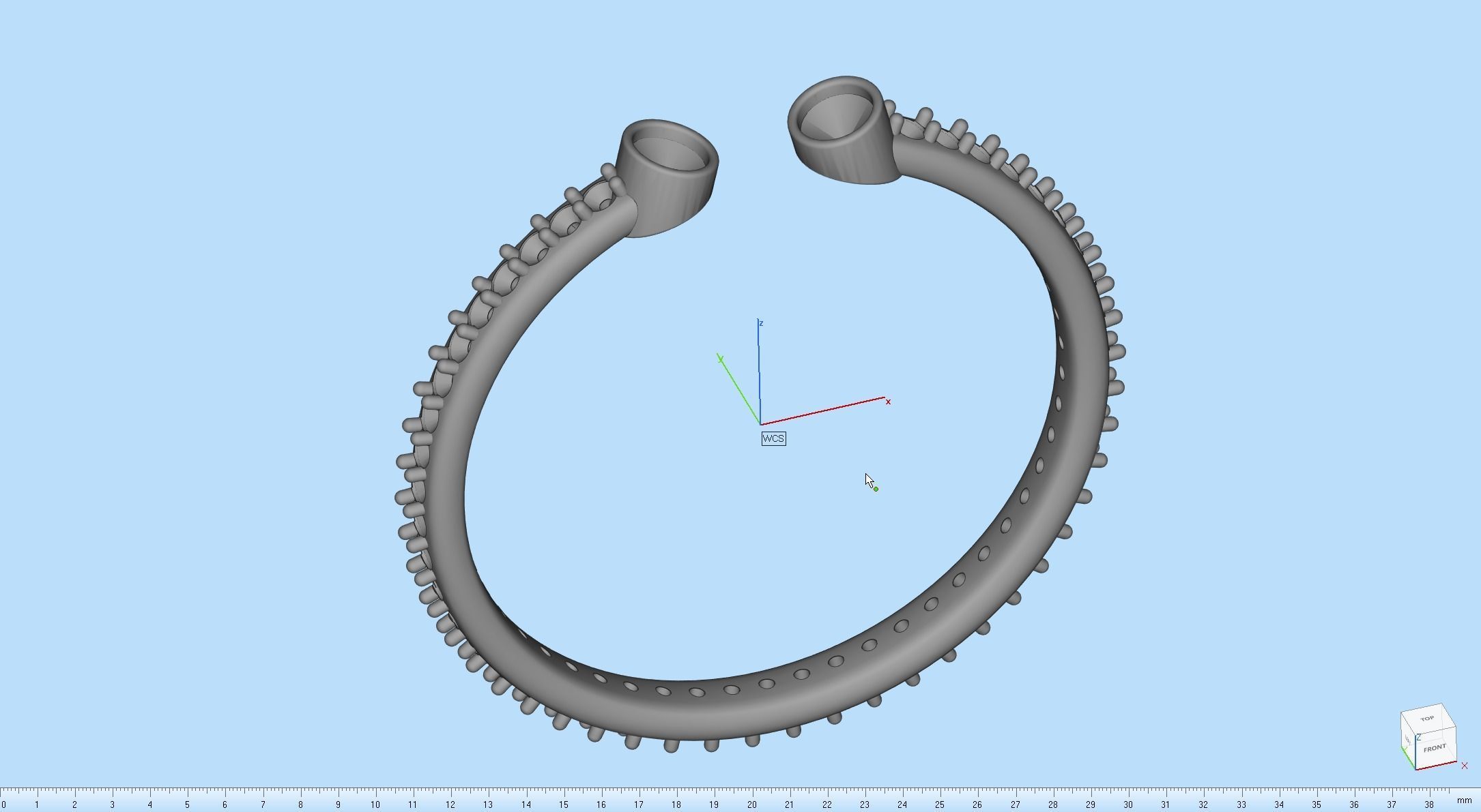 Two Lines Ring 3D print model_28