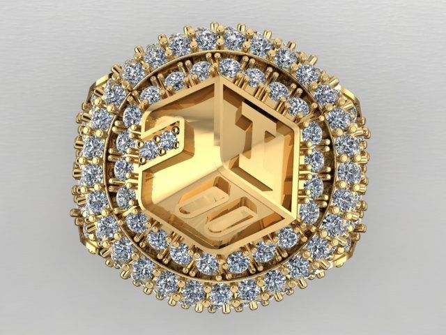 royal ring 3D print model_1
