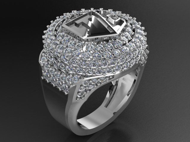 royal ring 3D print model_2