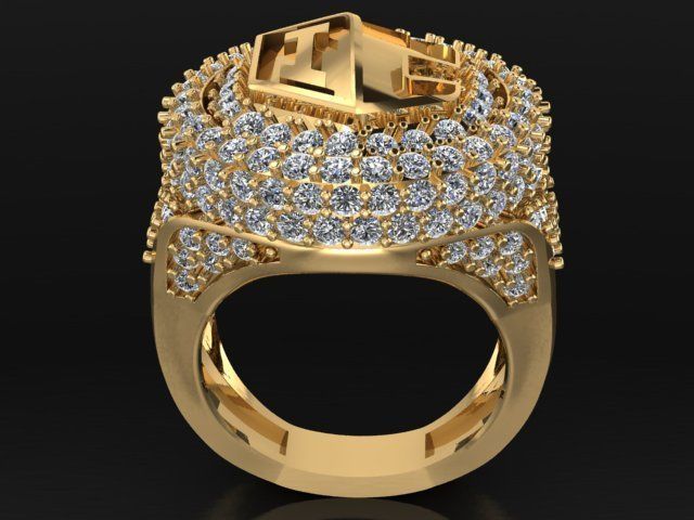royal ring 3D print model_8