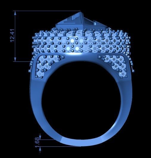 royal ring 3D print model_20