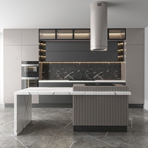 modern kitchen 56 3D model