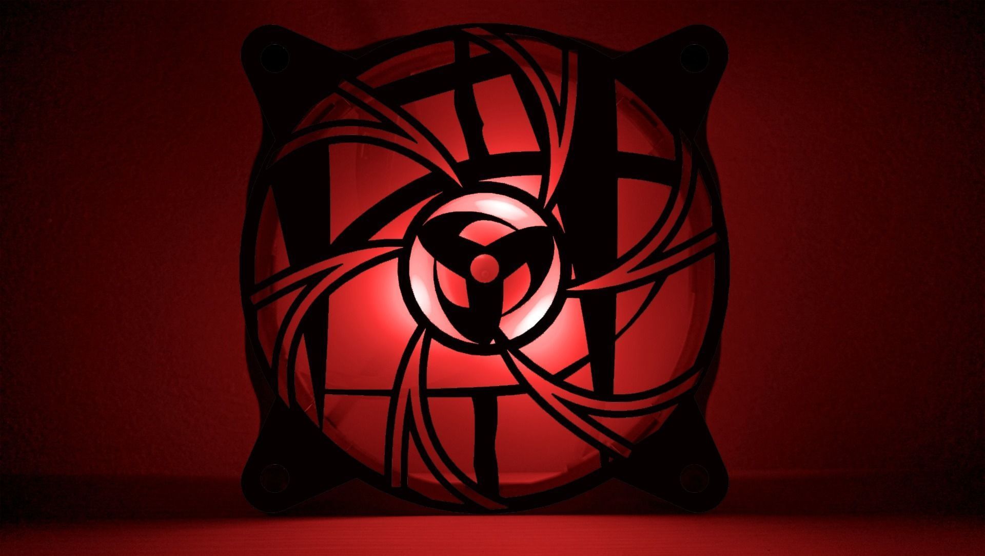 Mangekyou Sharingan PC fan cover 3D Model Collection_2