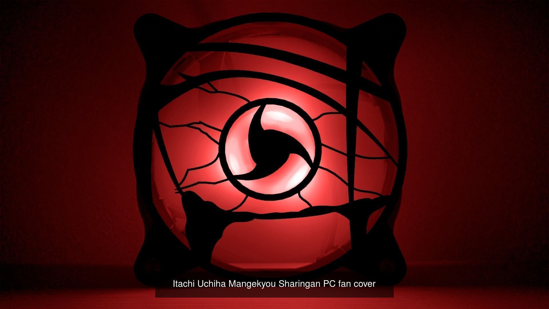 Mangekyou Sharingan PC fan cover 3D Model Collection_5