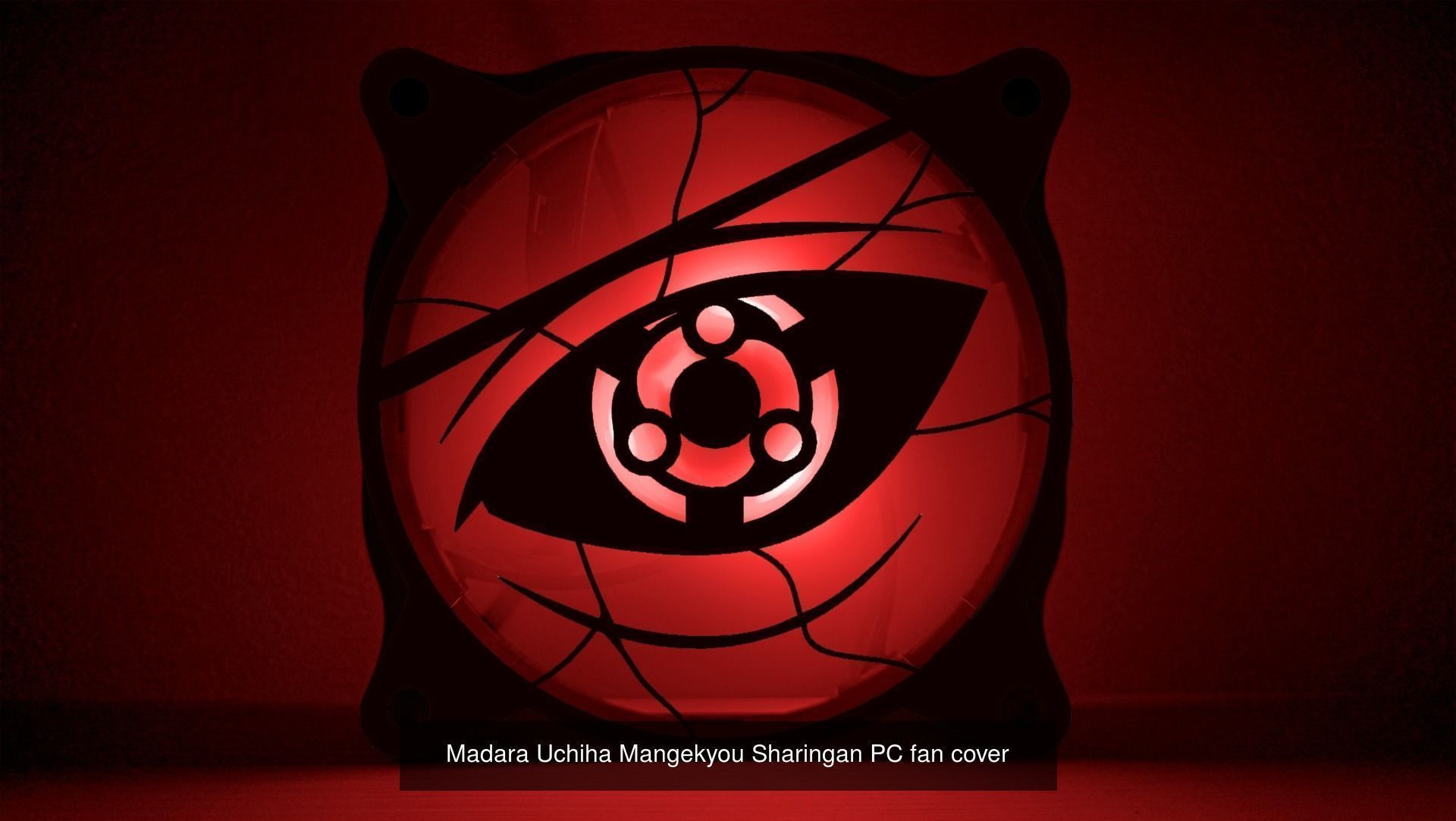 Mangekyou Sharingan PC fan cover 3D Model Collection_3