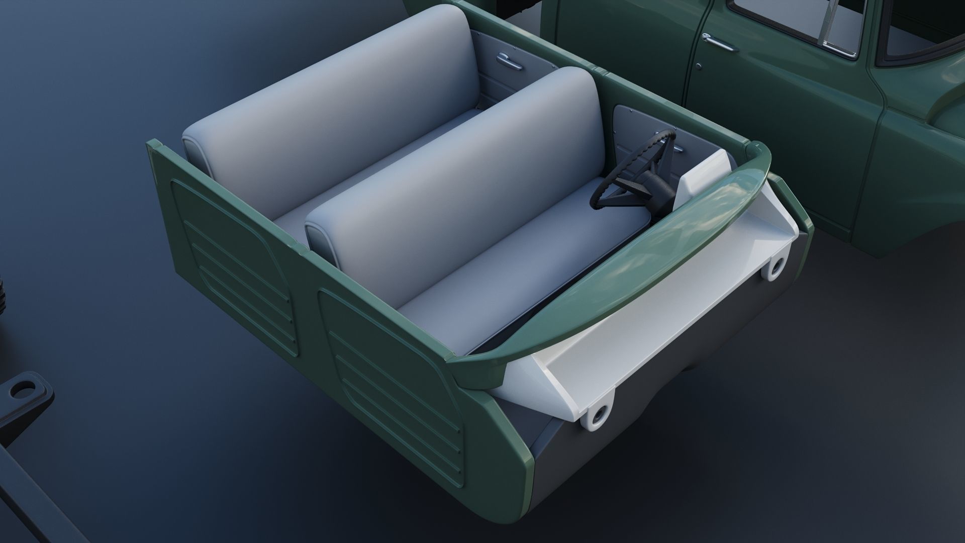 International Pickup C120 Crew Cab 1962 3D print model_23