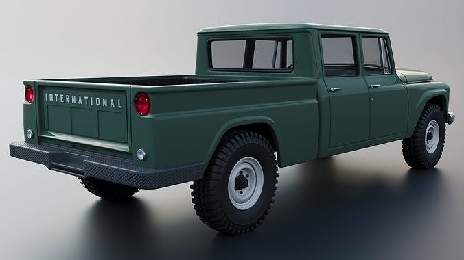 International Pickup C120 Crew Cab 1962 3D print model 7