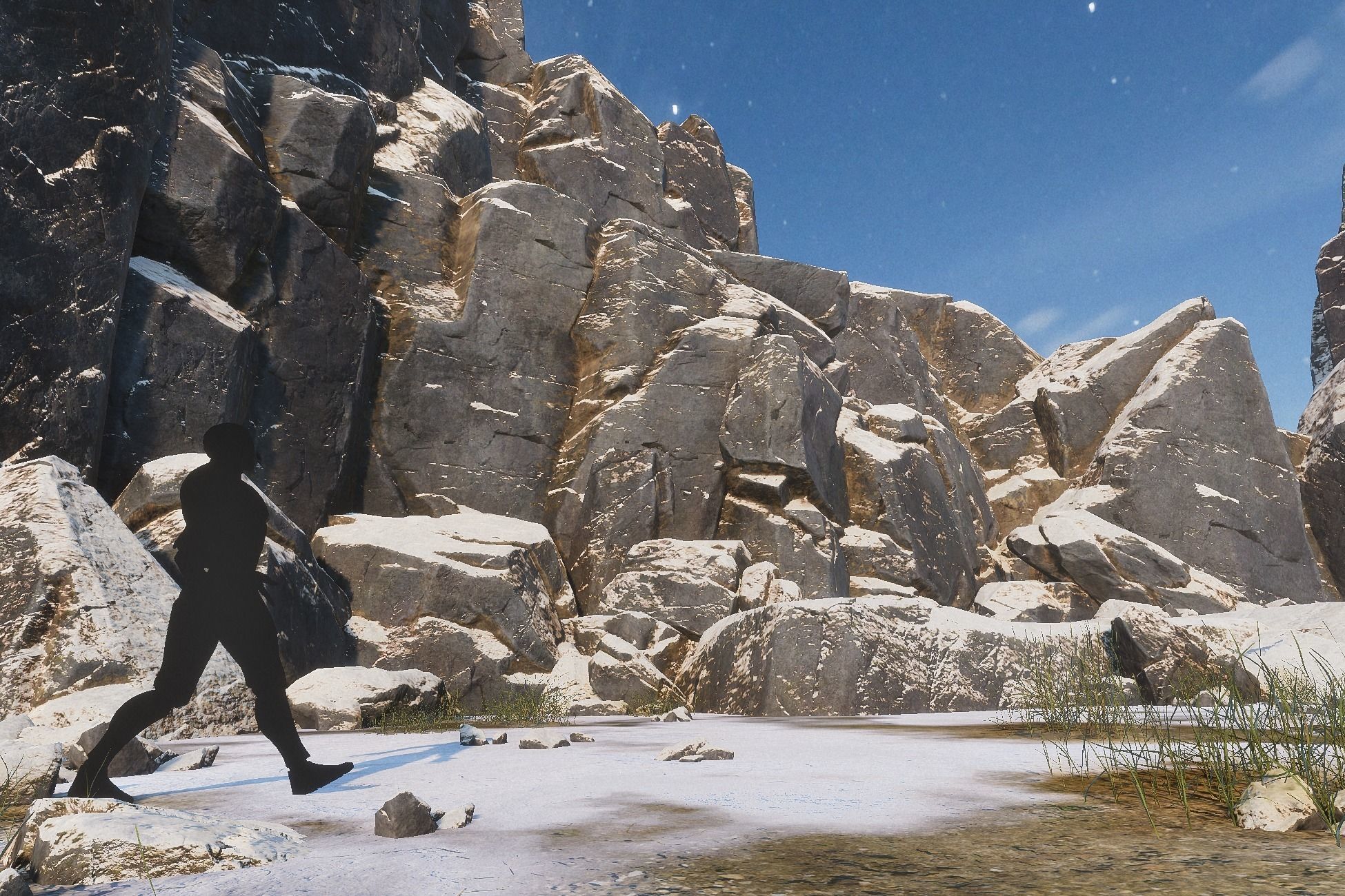 Realistic Looking Modular Cliffs and Rocks UNITY Low-poly 3D model_5