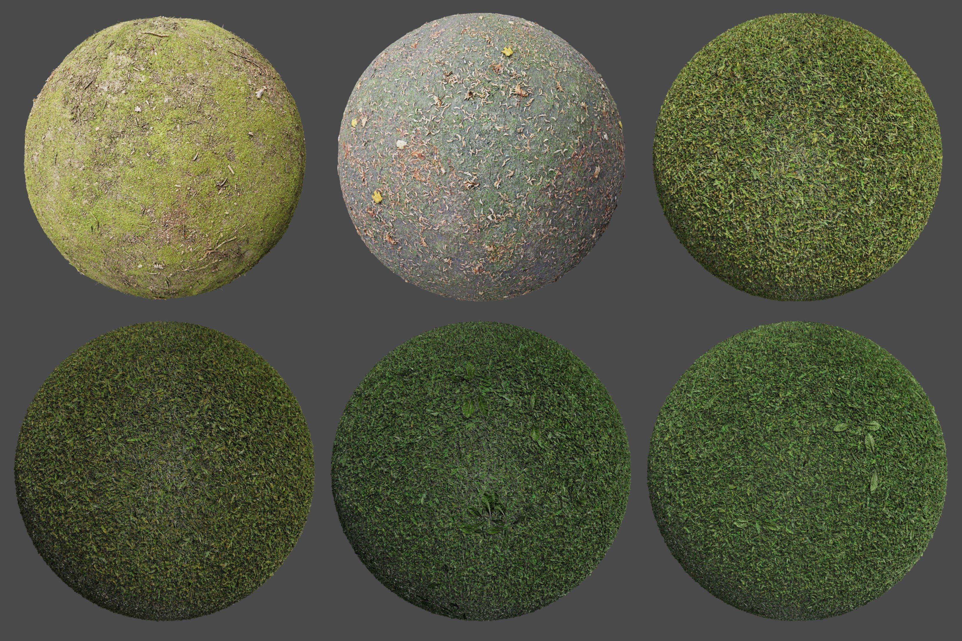 Pack 6 Grass Ground Dirt Real PBR 4K Texture_9