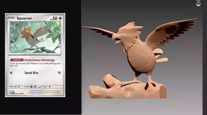 Spearow Pokemon OBJ STL