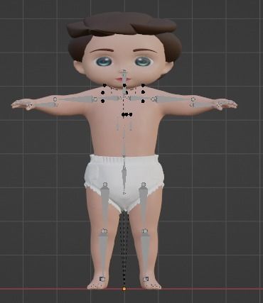 baby boy 3D model_2