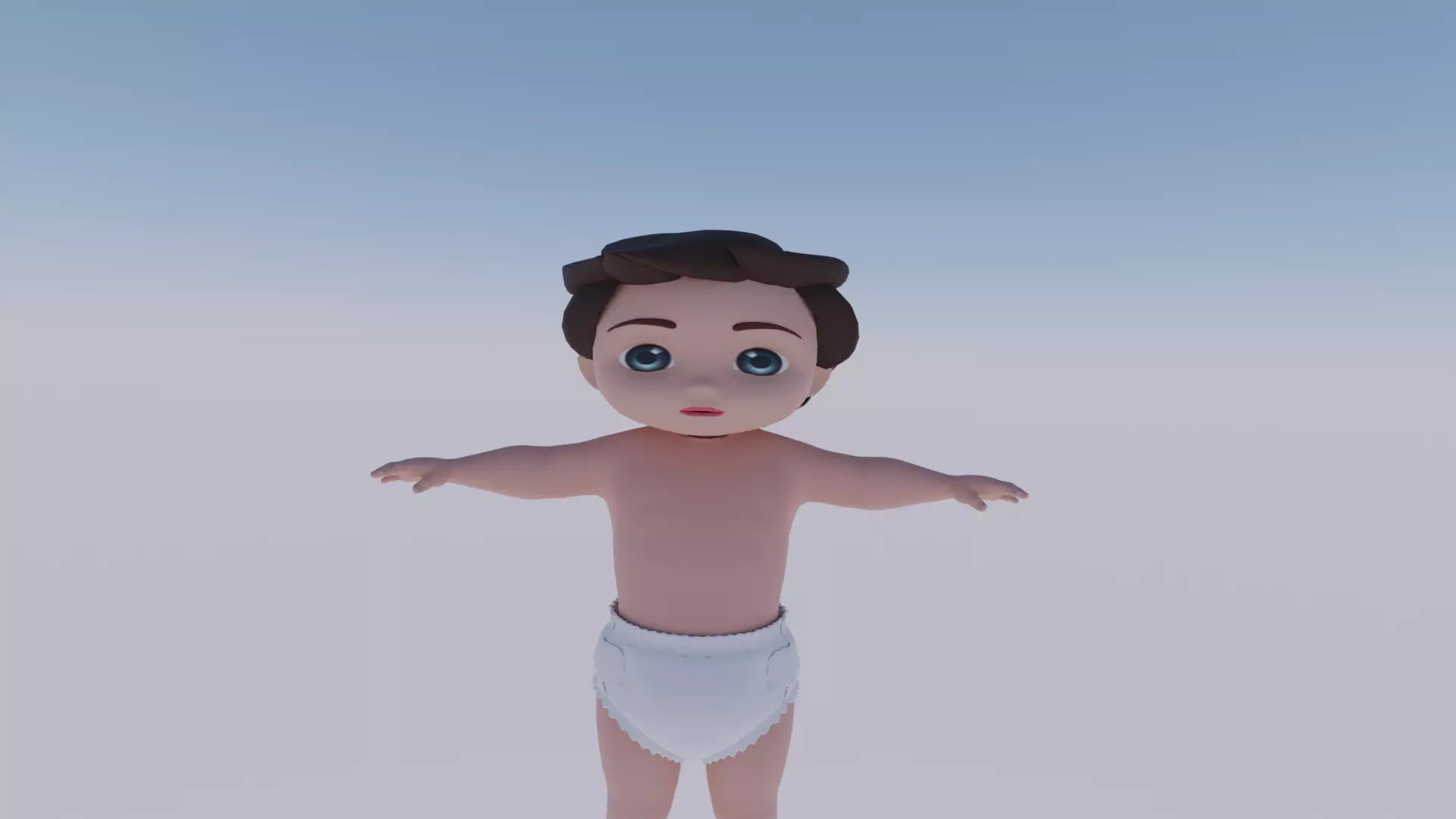baby boy 3D model_0