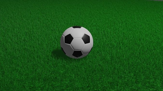  soccer ball Low-poly 3D model
