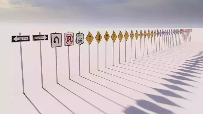 Road Street Traffic Sign Pack