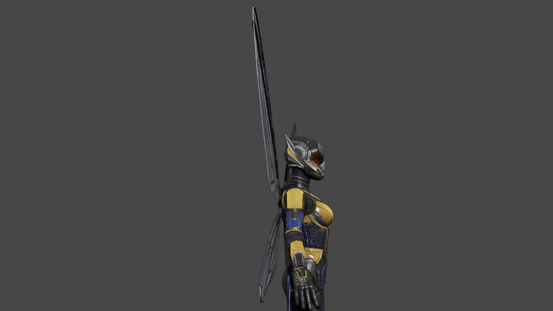 Wasp 3d Model Low-poly 3D model_3