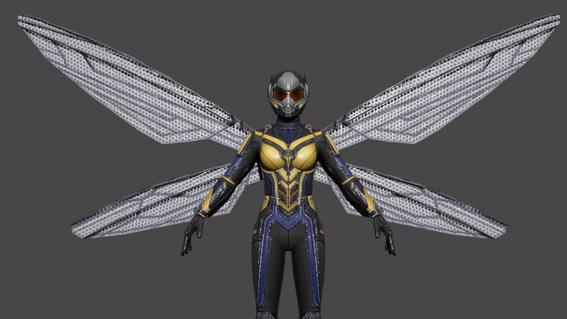 Wasp 3d Model Low-poly 3D model_1