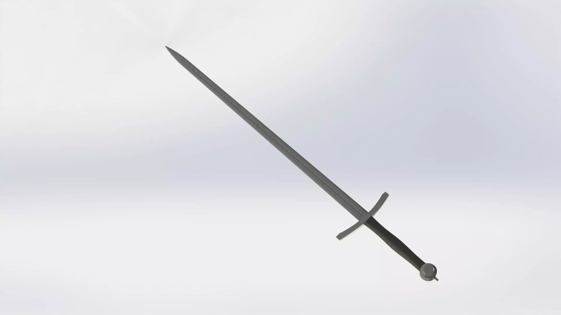 WG 7002 - Bastard sword Low-poly 3D model