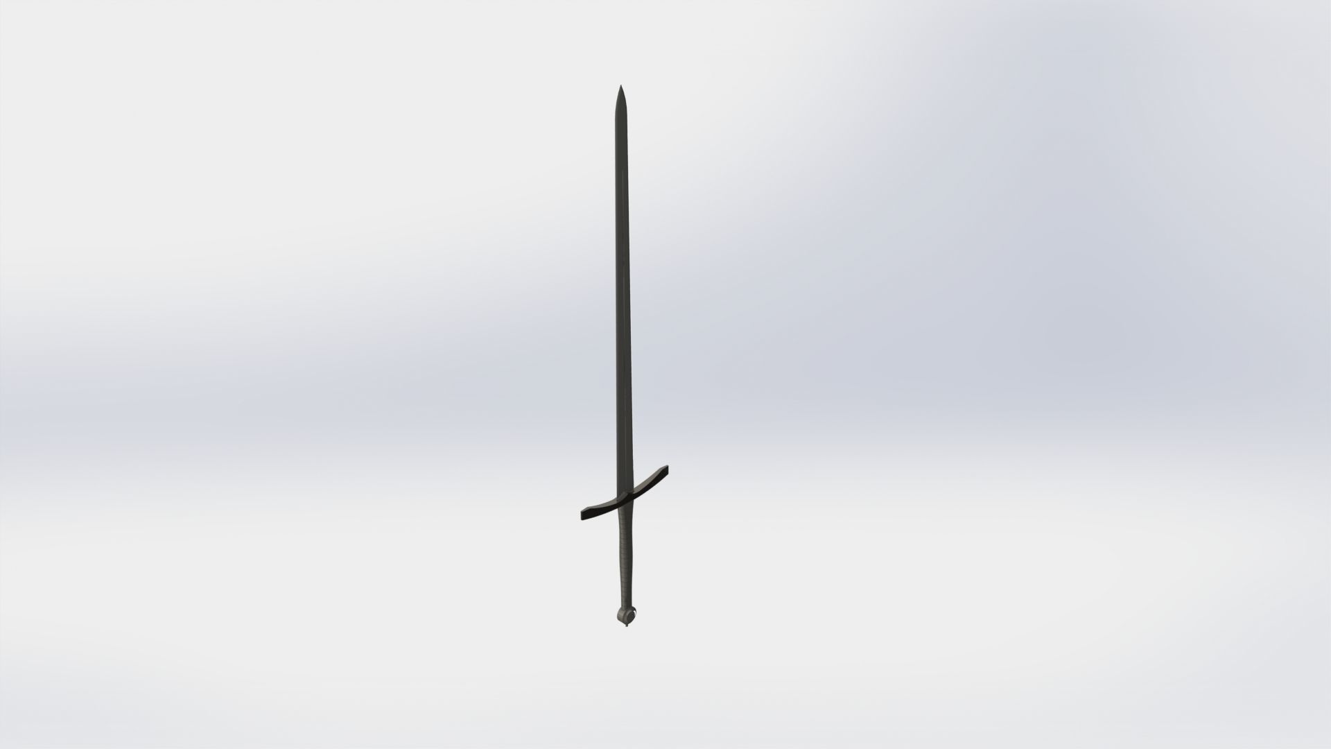 WG 7002 - Two-handed sword Low-poly 3D model_6