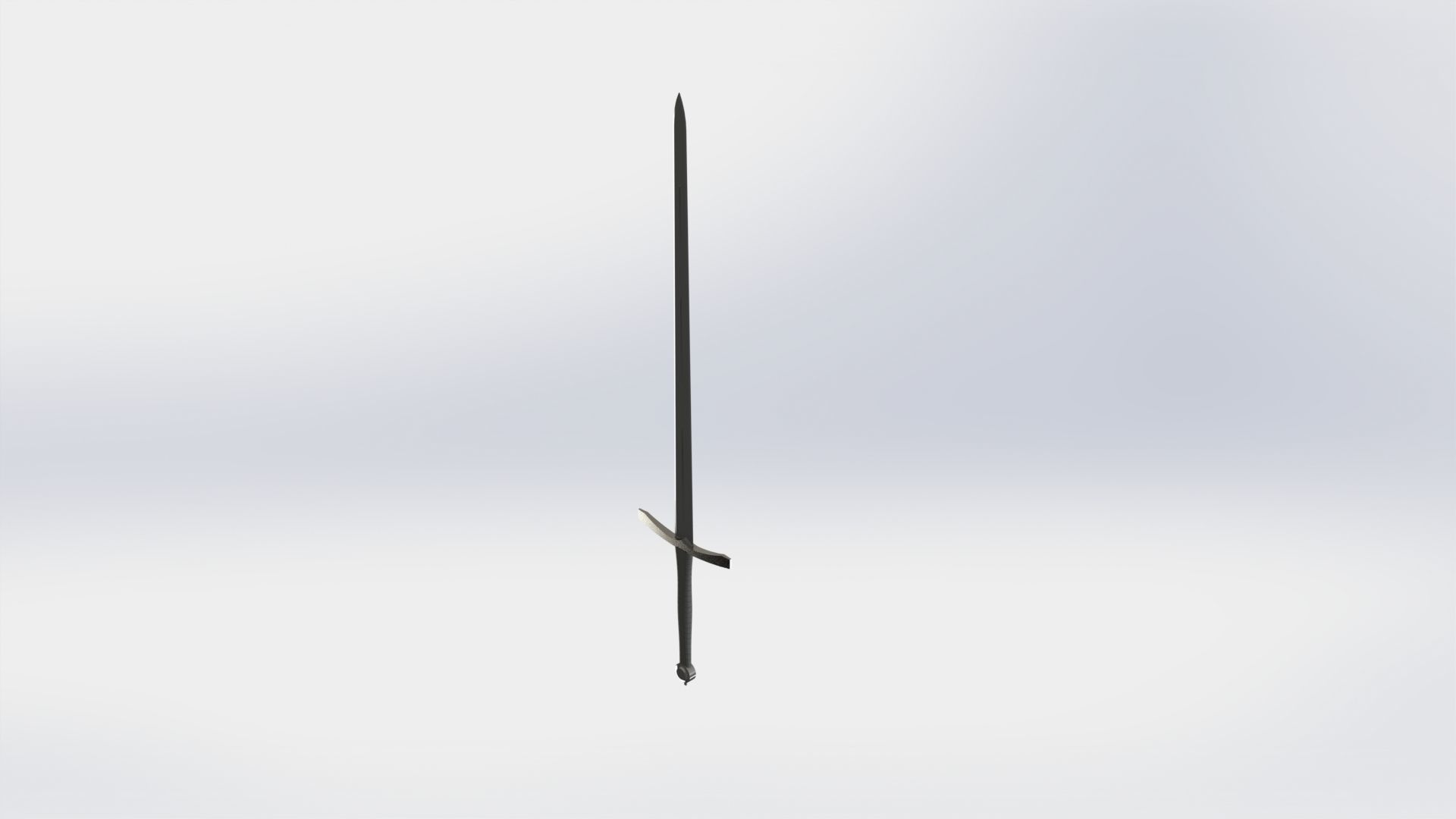 WG 7002 - Two-handed sword Low-poly 3D model_5