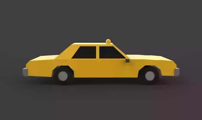  taxi low poly