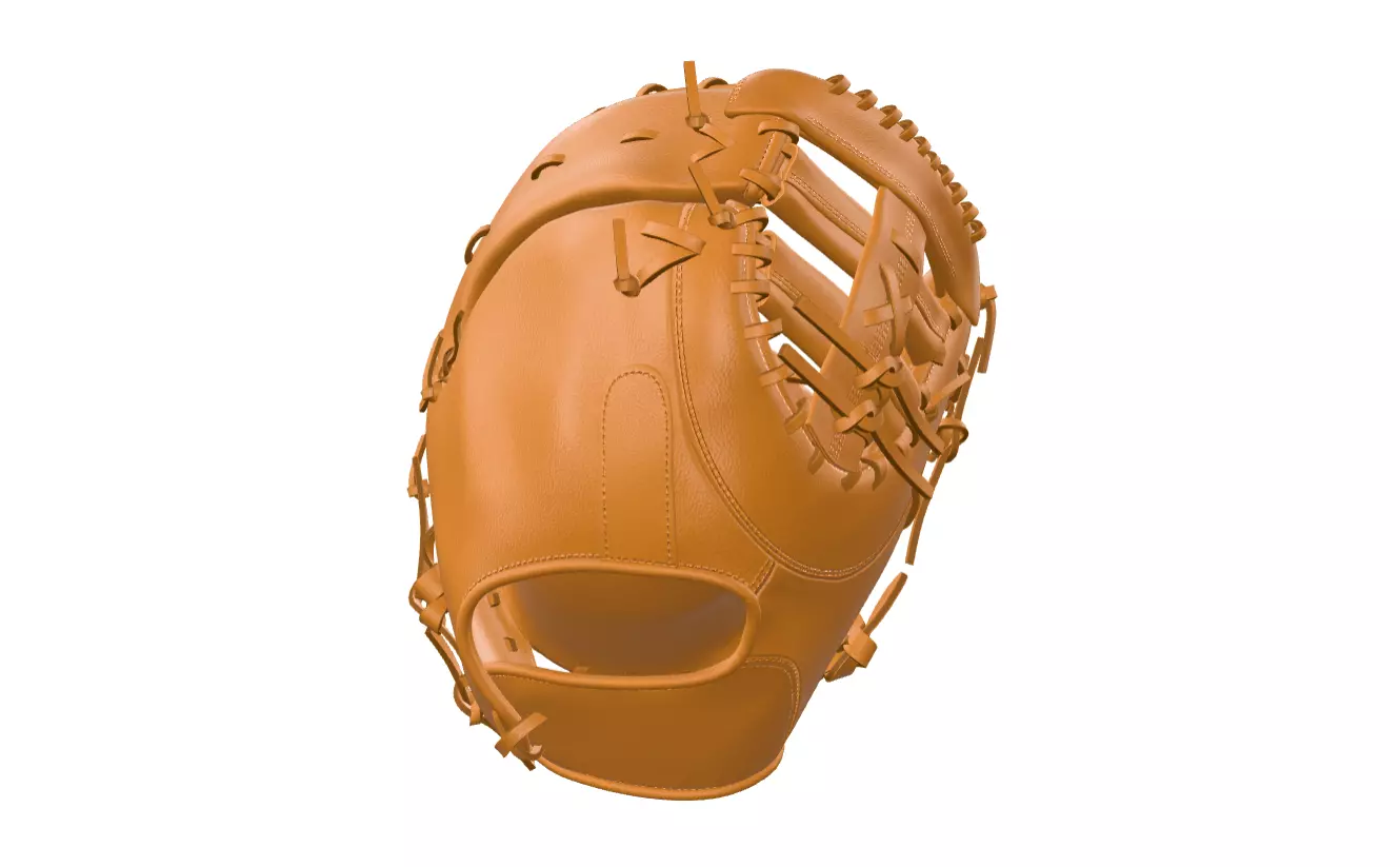 First Base Mitt Baseball Gloves 3D model_0