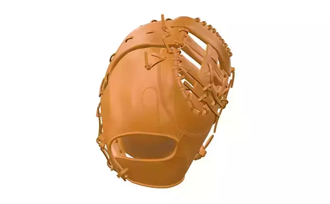 First Base Mitt Baseball Gloves 3D model