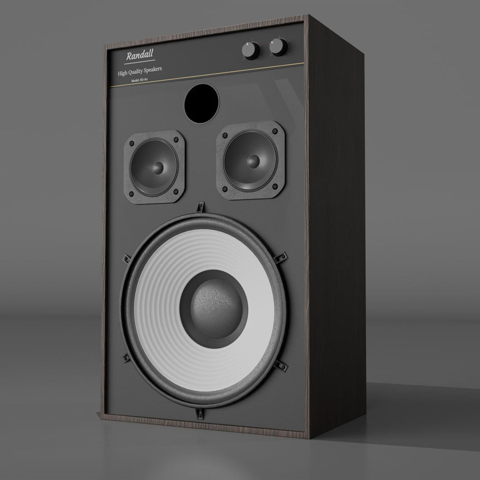 Vintage Speaker free 3D model | CGTrader
