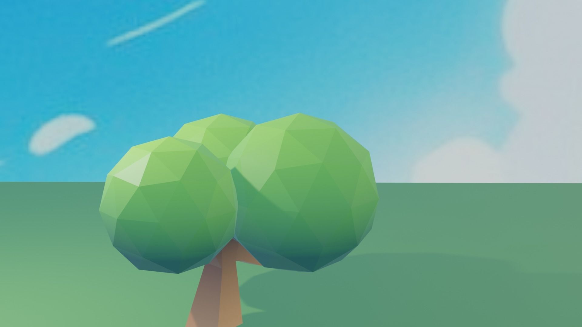 LOWPOLY TREE 3D MODEL Free low-poly 3D model_2