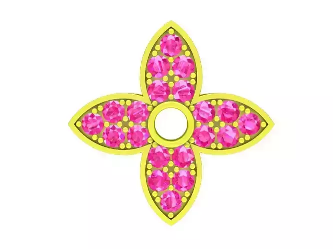 A7739 Luxury Diamond Women Pendant 3D Model