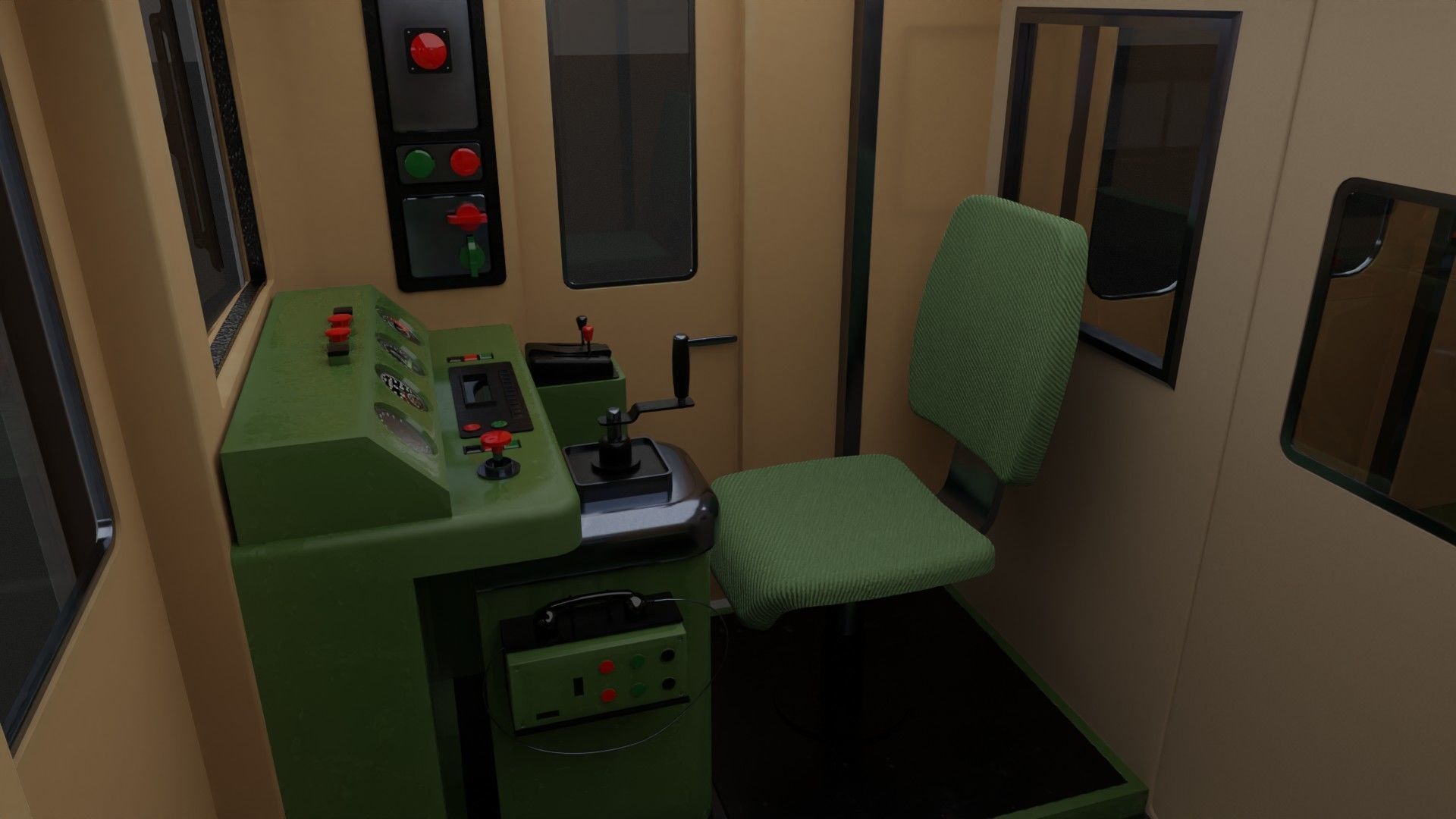 Tobu Railway Series 8000 Low-poly 3D model_9