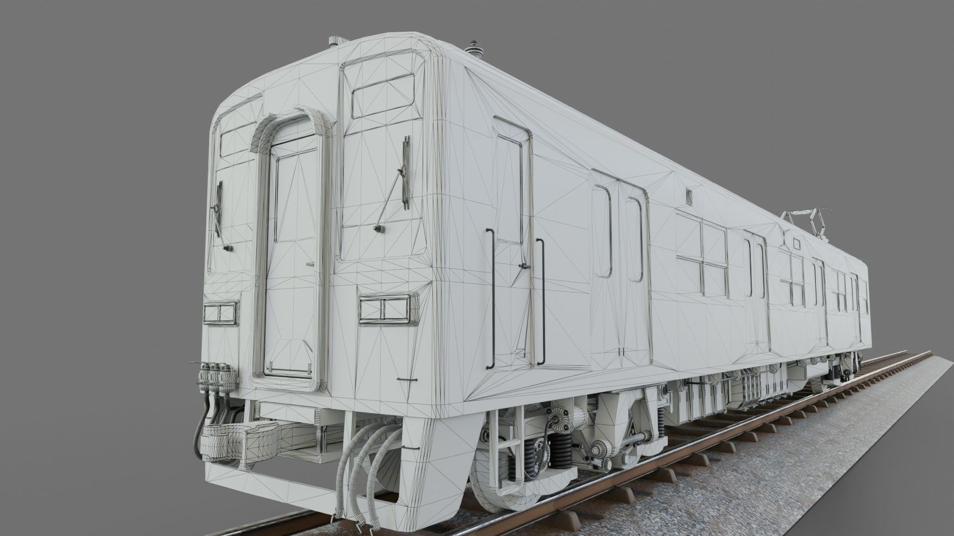 Tobu Railway Series 8000 Low-poly 3D model_16