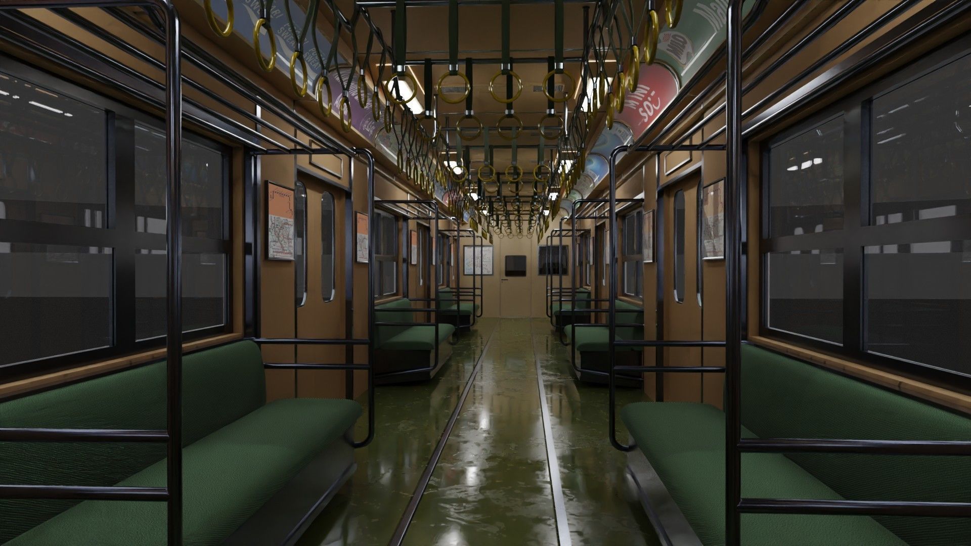 Tobu Railway Series 8000 Low-poly 3D model_6