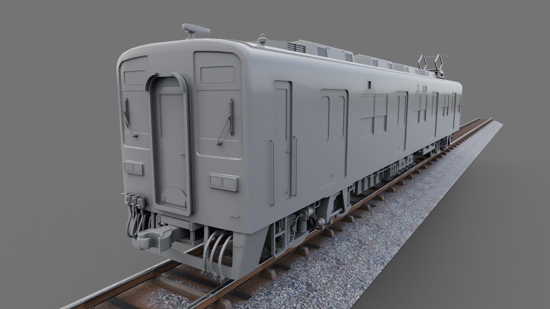 Tobu Railway Series 8000 Low-poly 3D model_18